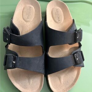 Arizona Black Double Strap Sandals - New and never worn